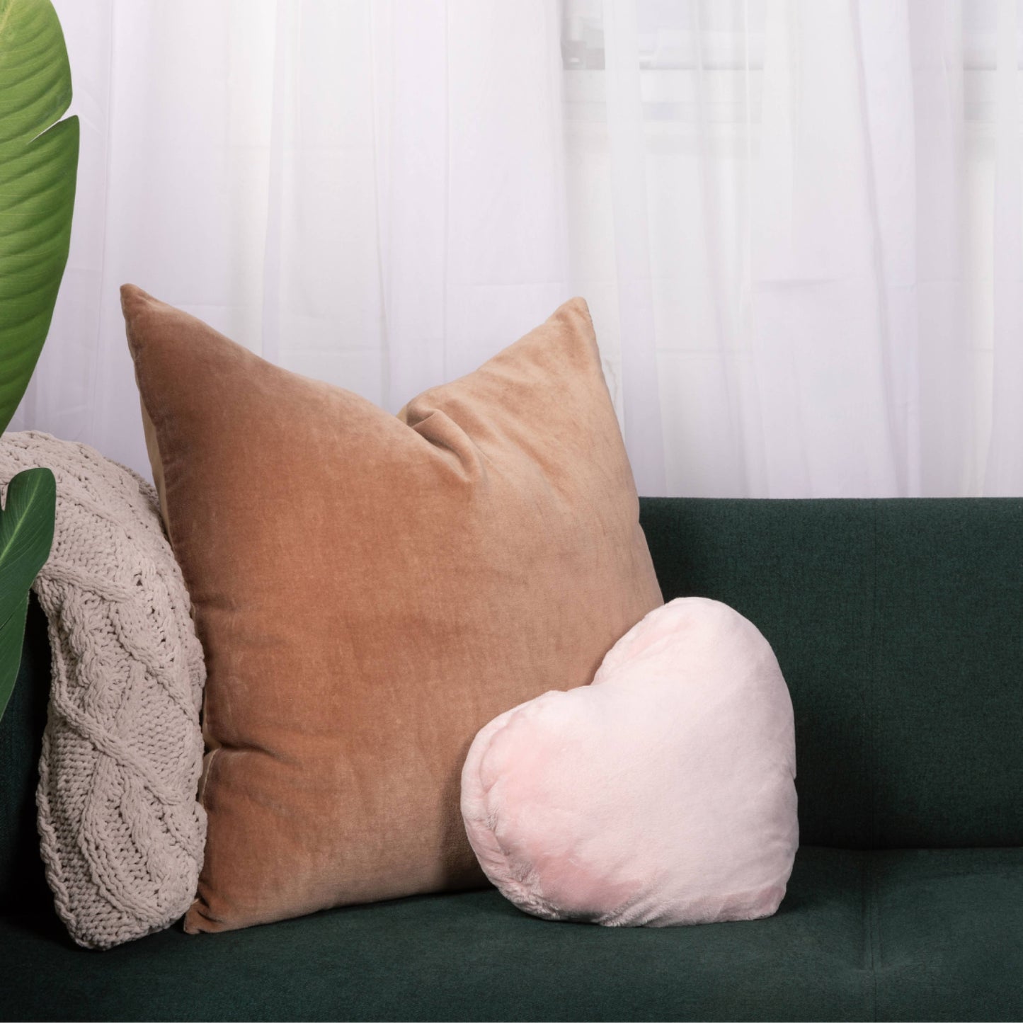 Heart to Hug Pillow - Peaceful Pink
