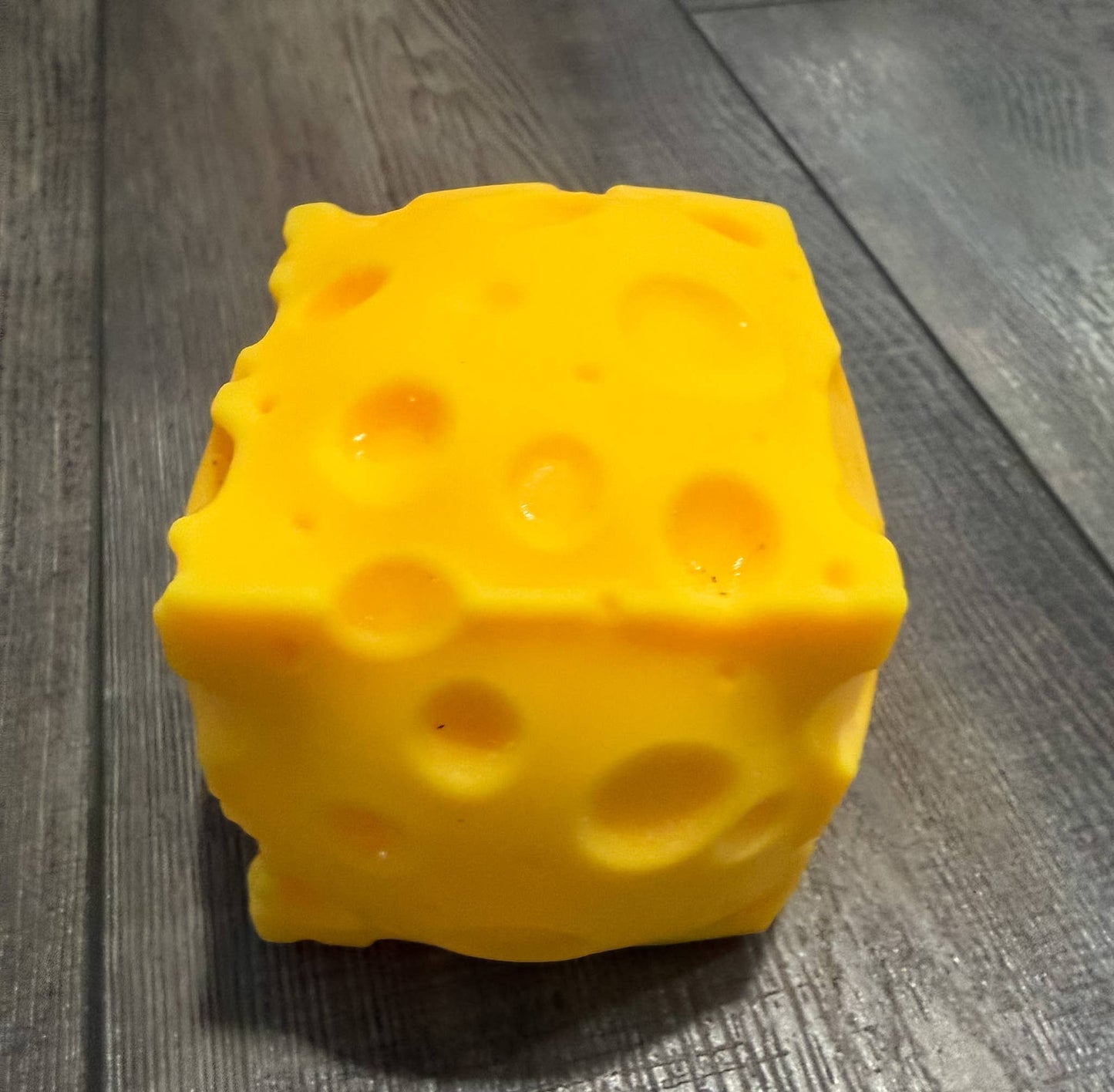 Squishy Squish Cheese Block Cube of Cheddar MEDIUM