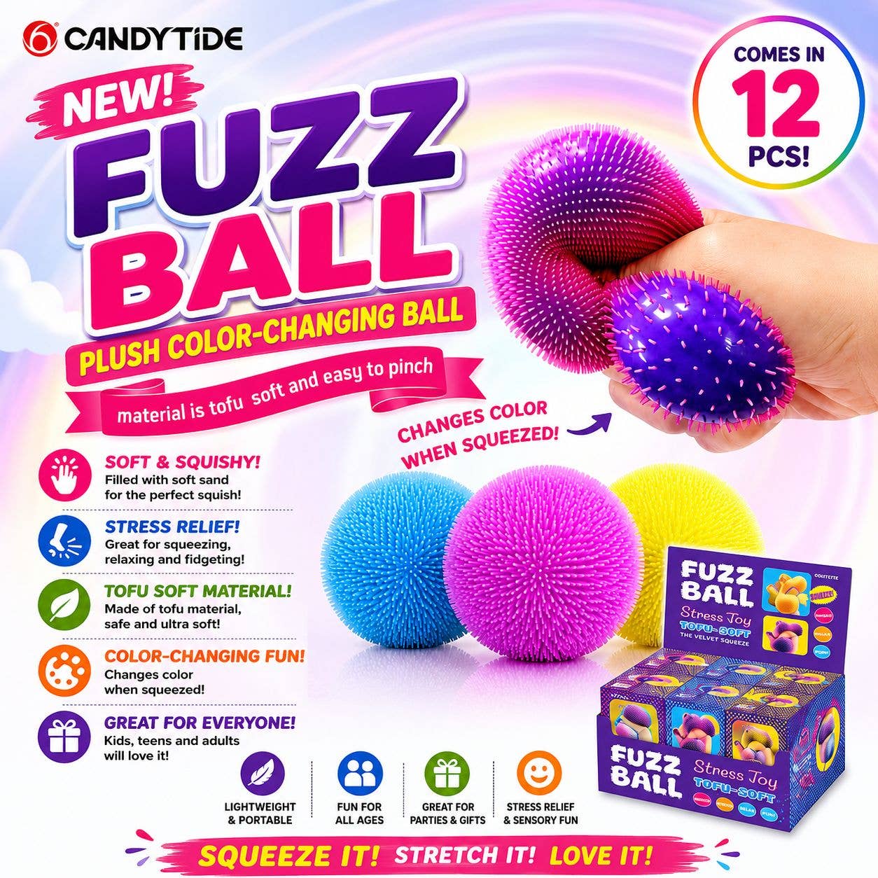 Fuzz Ball – Color-Changing Stress Ball