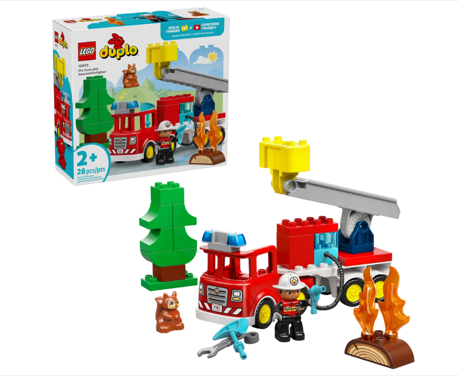 Fire Truck with Hose and Firefighter DUPLO