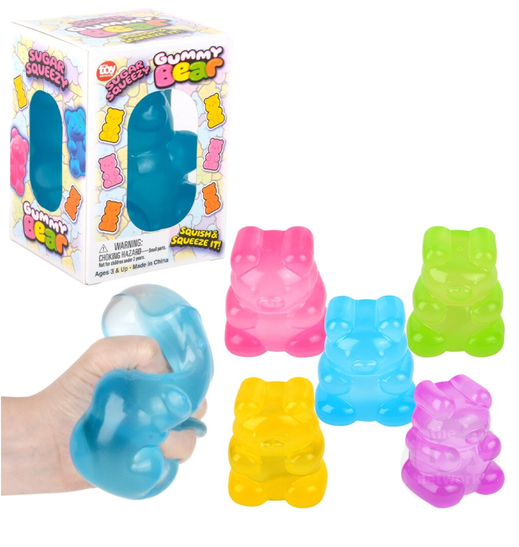 Jumbo Sugar Squeezy Yummy Bear 4"