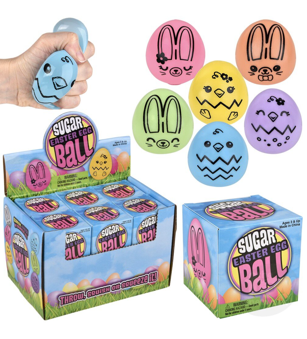 Squeezy Sugar Pastel Easter Eggs 2.5"