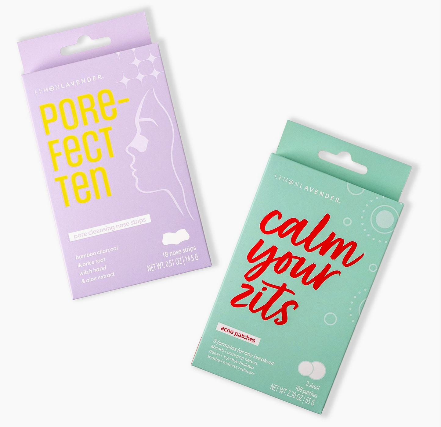 Pore the Win Cleansing Nose Strips & Acne Patches Lemon Lavender