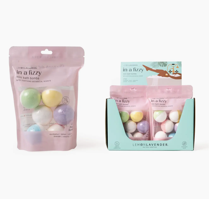 In a Fizzy Mini Bath Bombs Lemon Lavender