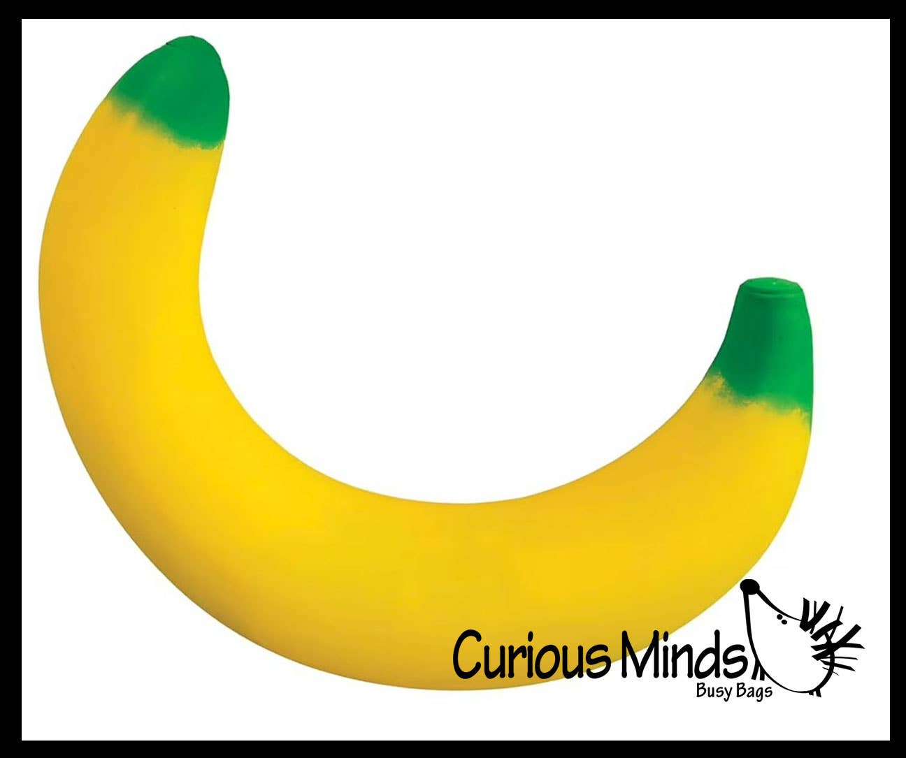 1 Jumbo Doh Banana Fruit Soft Fluff- Filled Squeeze Squishy