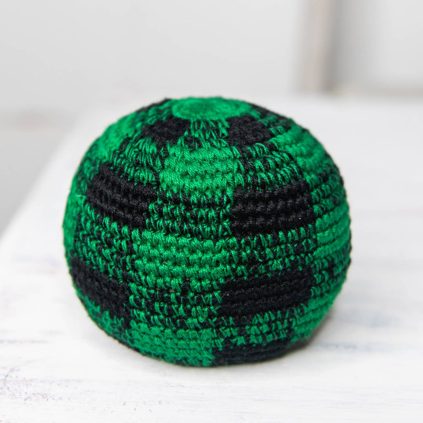 Large Plaid Hacky Sack