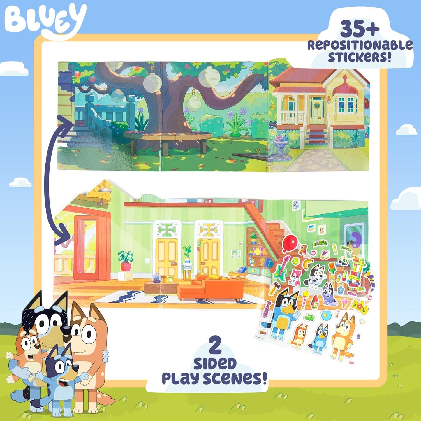 Bluey Puffy Sticker