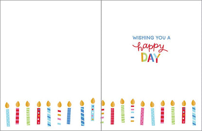Bday Candles Birthday Greeting Card