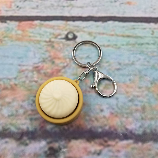 Steamed Buns Bao Bun Sensory Button Keychain Fidget Toy