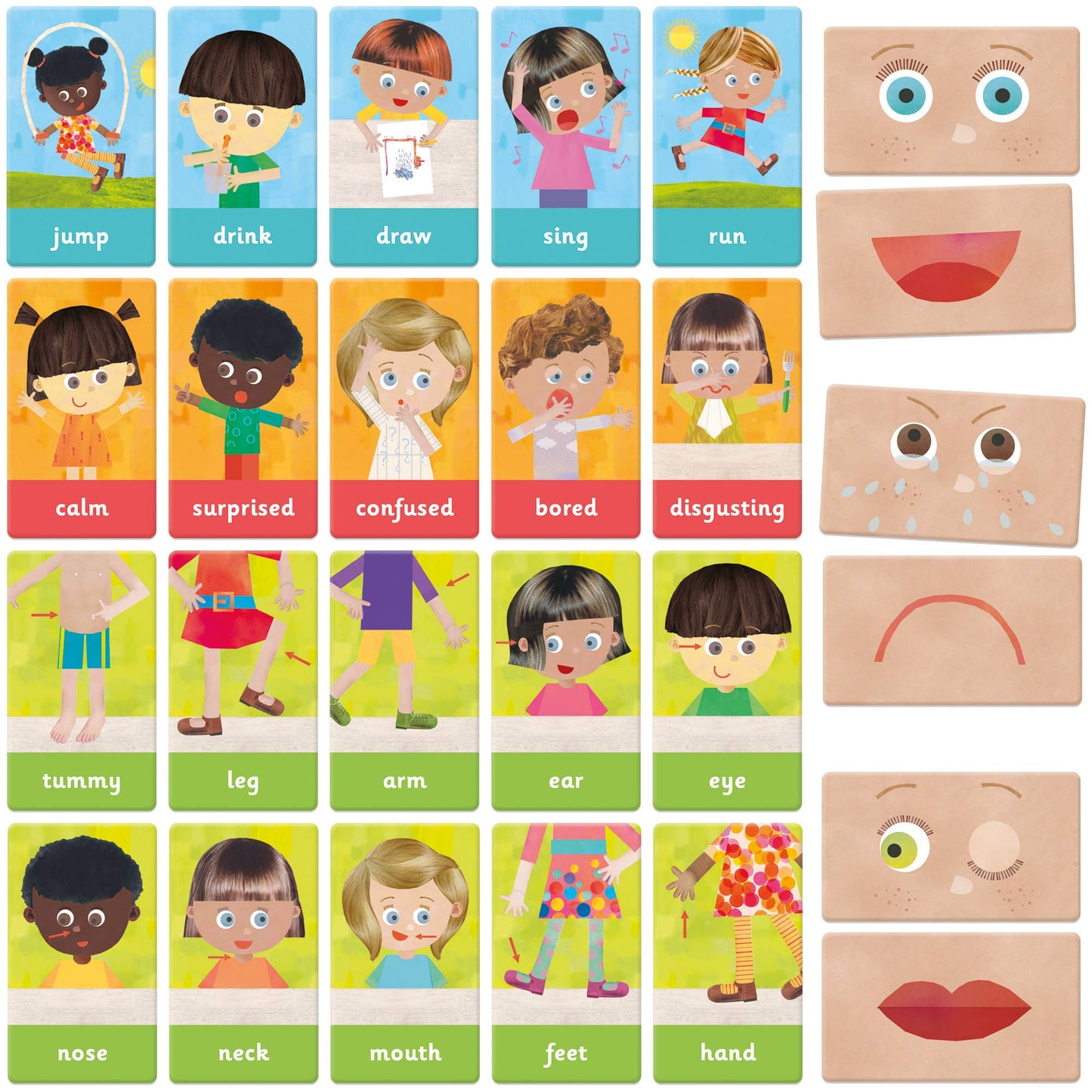 Emotions and Actions Flash Cards Montessori - Toddler Toy