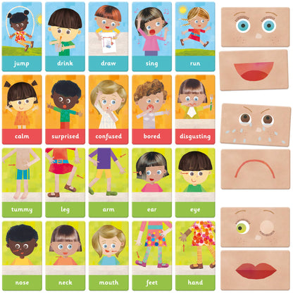Emotions and Actions Flash Cards Montessori - Toddler Toy