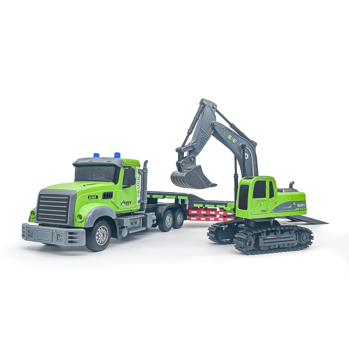 Buddy Truck- 2 in 1 RC Hauler & Excavator with LED Lights