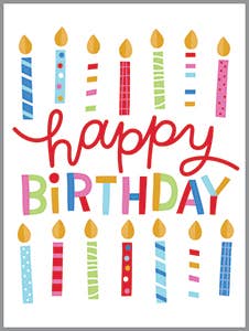 Birthday Candles Gift Enclosures