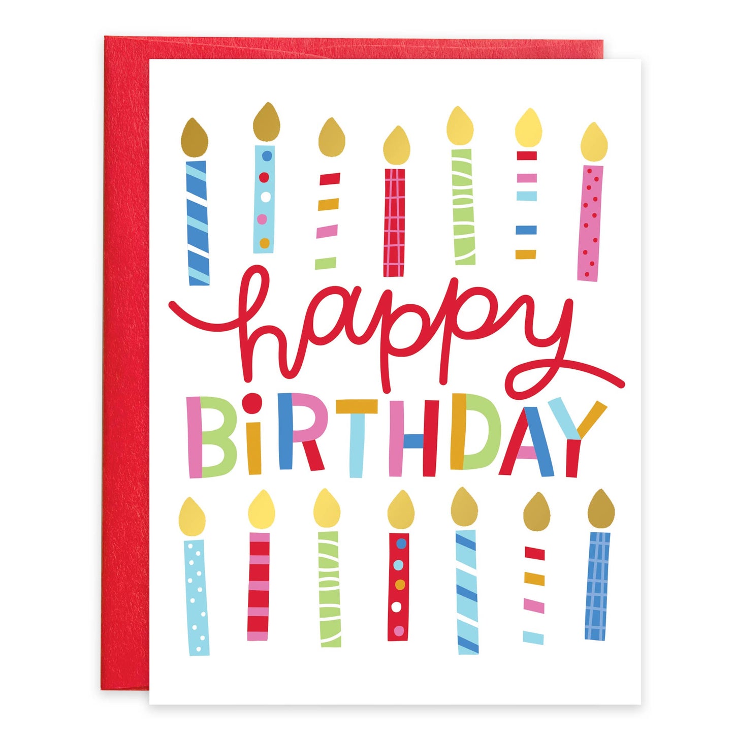 Bday Candles Birthday Greeting Card