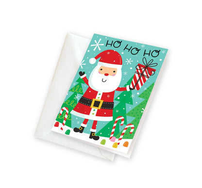 Holiday Gift Enclosure - Candy Cane Santa