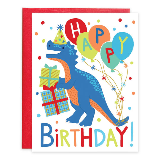 Birthday Dino-Kids Birthday Greeting Card