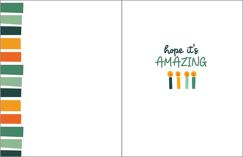 Birthday Greeting Card - Awesome Guy Cake