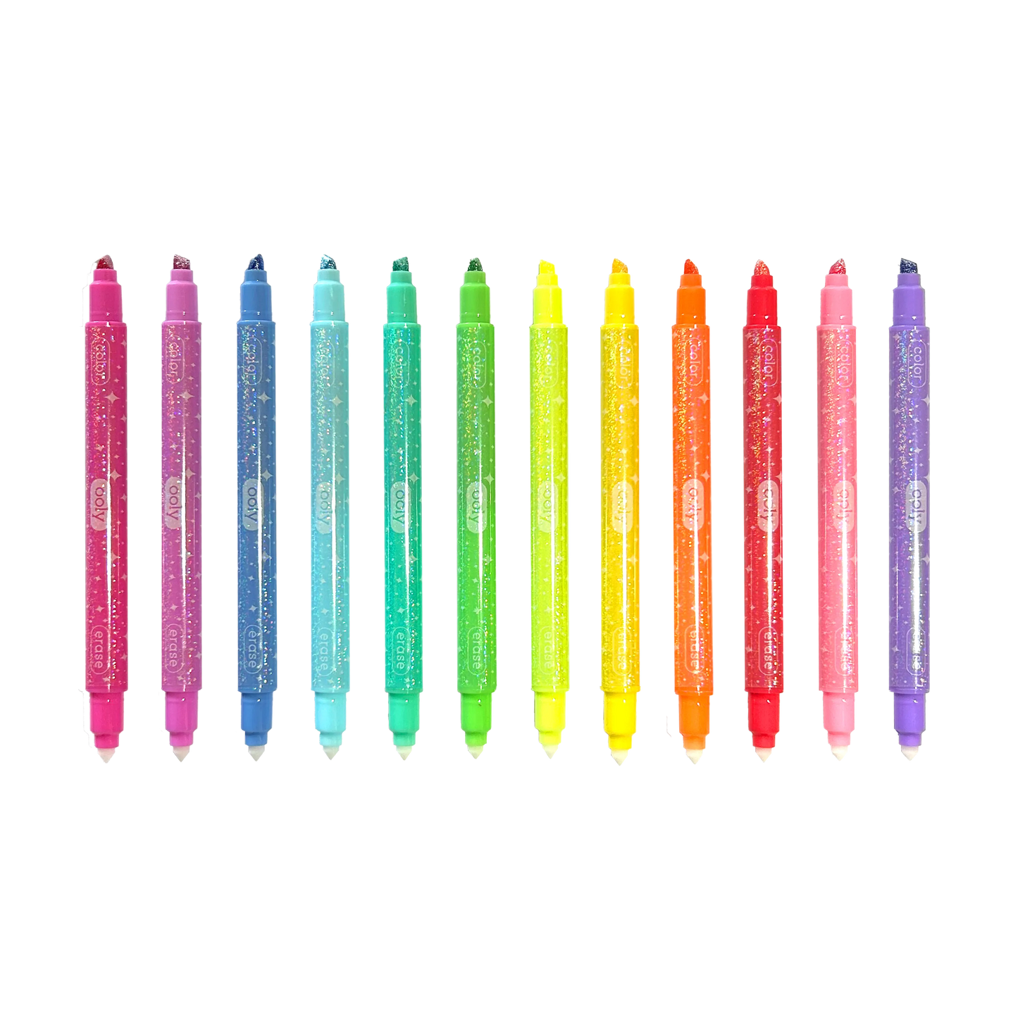 Make no Mistake! Glittery Erasable Markers - Set of 12