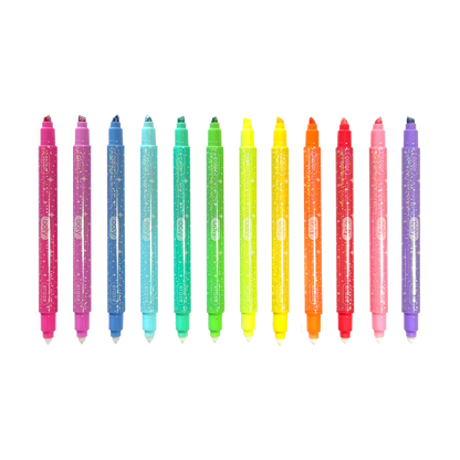 Make no Mistake! Glittery Erasable Markers - Set of 12