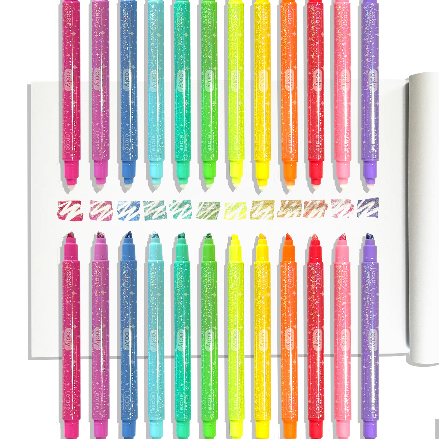 Make no Mistake! Glittery Erasable Markers - Set of 12