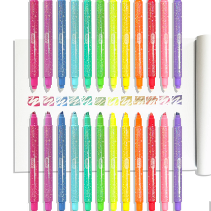 Make no Mistake! Glittery Erasable Markers - Set of 12