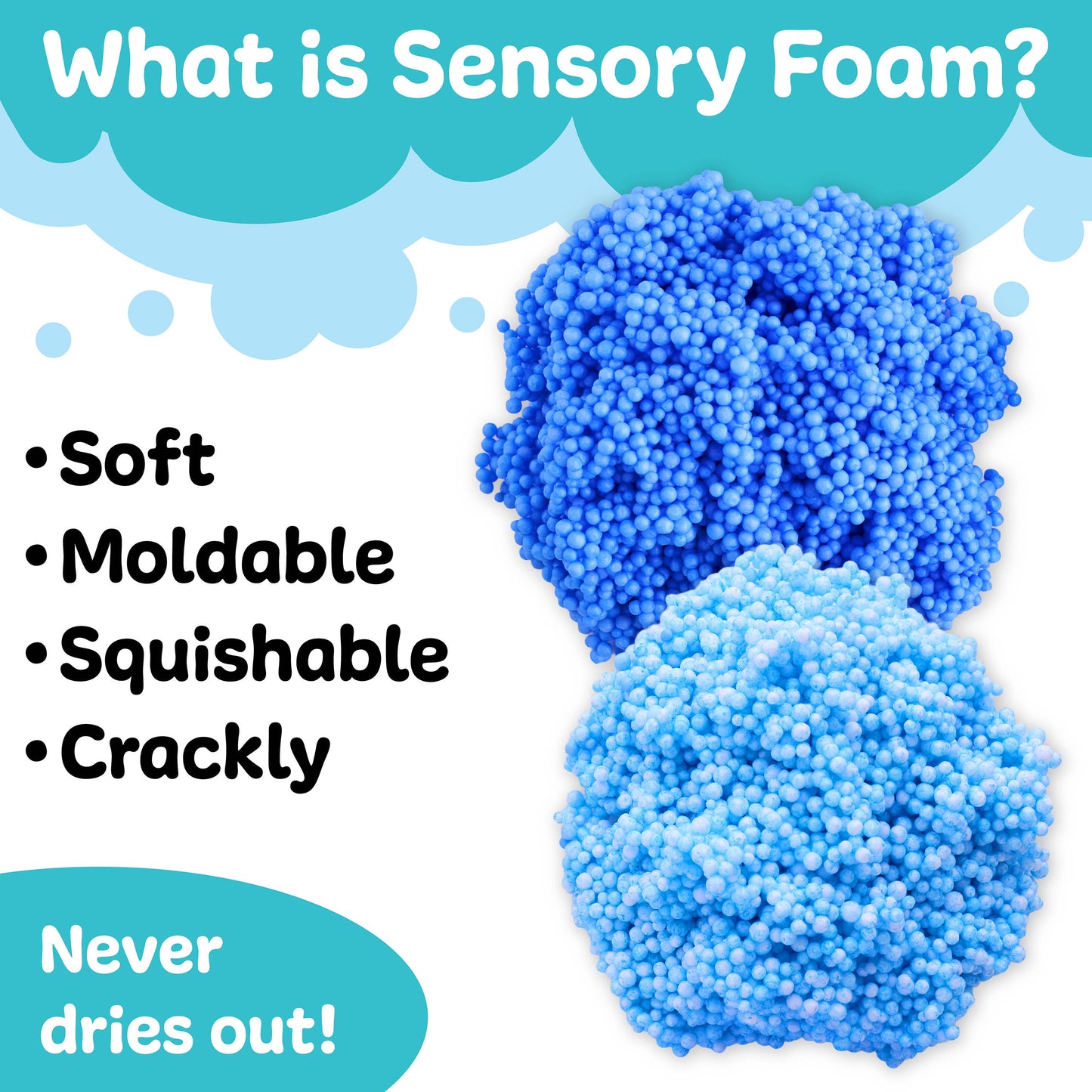 Ocean Theme Charms Sensory Surprise Squishy Foam Bucket