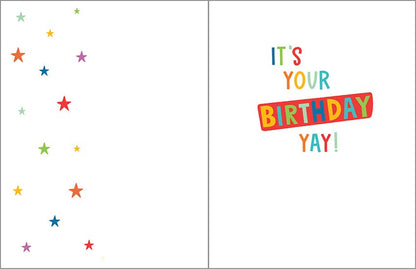 Skateboarding Tiger Kids Birthday Greeting Card