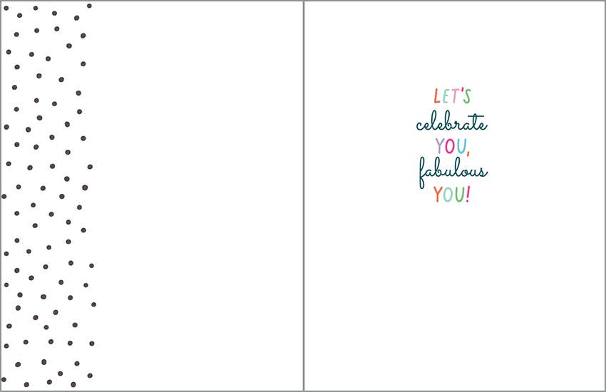 Polka Dot Birthday Greeting Card