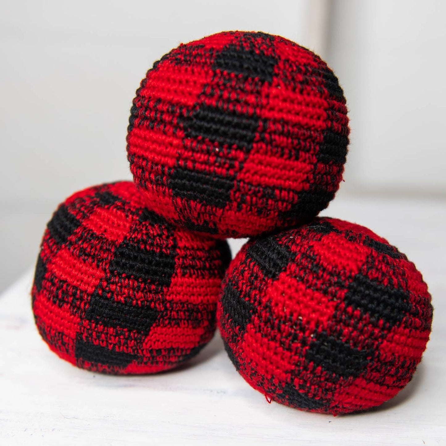 Large Plaid Hacky Sack