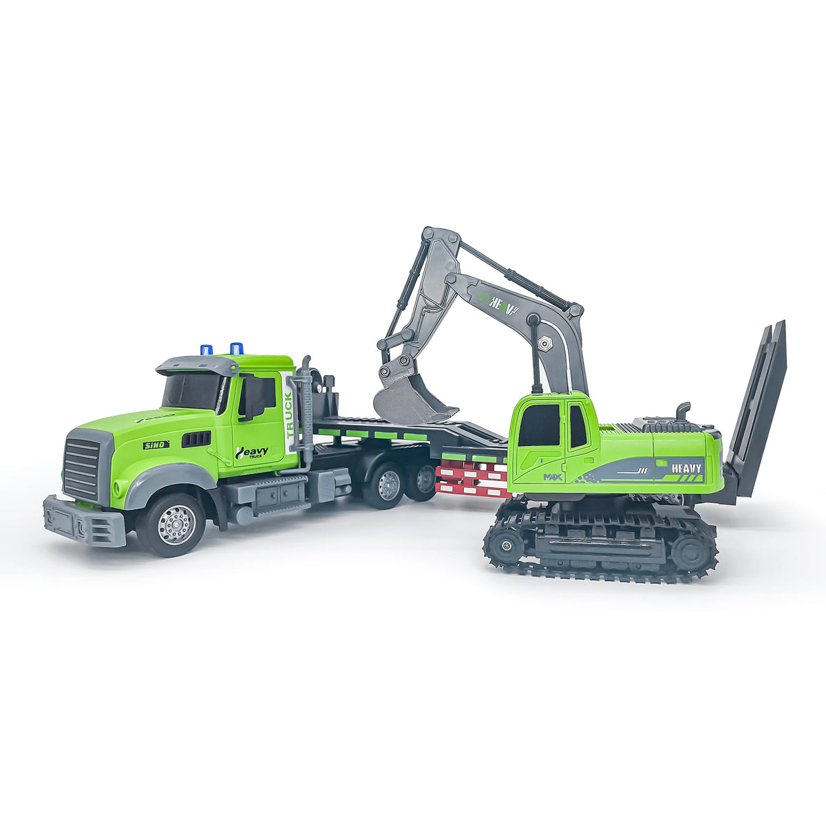 Buddy Truck- 2 in 1 RC Hauler & Excavator with LED Lights