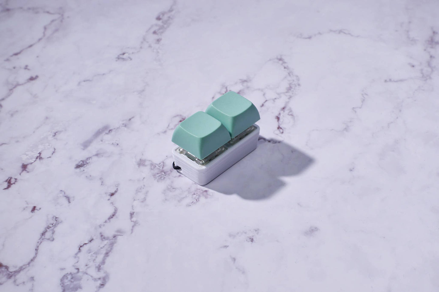 2 Key Mechanical Keyboard Fidget Keychain - Pastel Colors