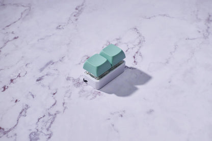 2 Key Mechanical Keyboard Fidget Keychain - Pastel Colors