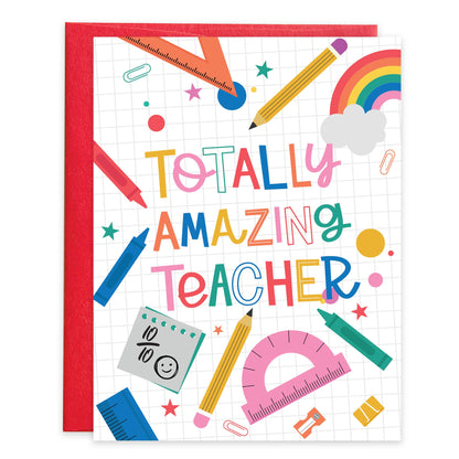 Amazing Teacher Thank You Greeting Card