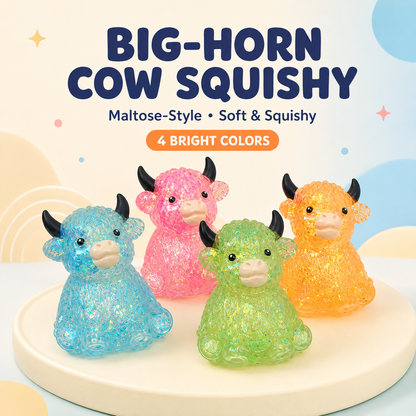 Funny Big Horn Cow Stress Relief Squishy Toy