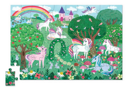 Sparkling Unicorn 50-Piece Mini Holographic Puzzle