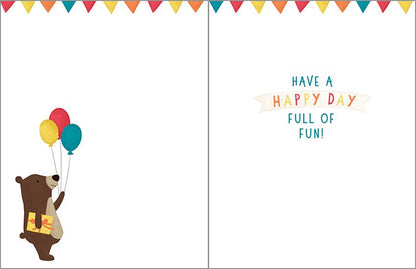 Birthday Greeting Card - Treehouse Party-Kids