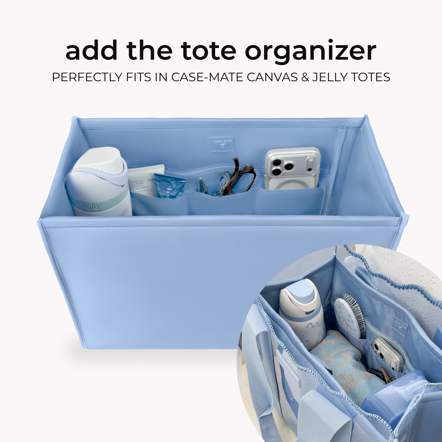 Case-Mate Carolina Blue Crochet Wave Jelly Tote Bag