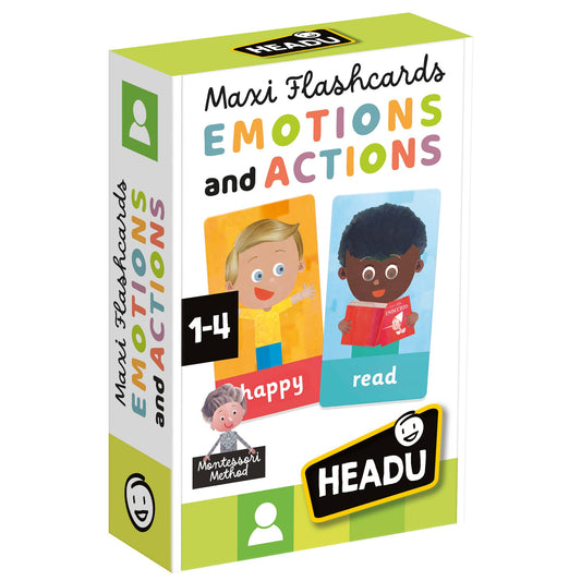 Emotions and Actions Flash Cards Montessori - Toddler Toy