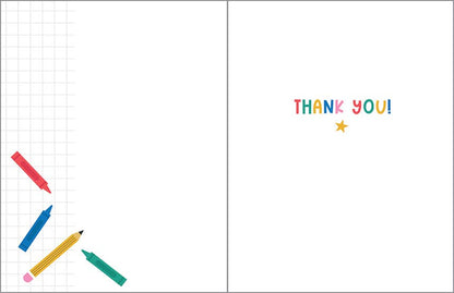 Amazing Teacher Thank You Greeting Card