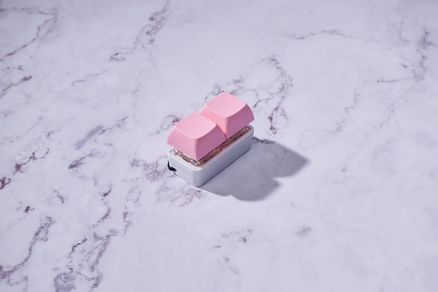 2 Key Mechanical Keyboard Fidget Keychain - Pastel Colors