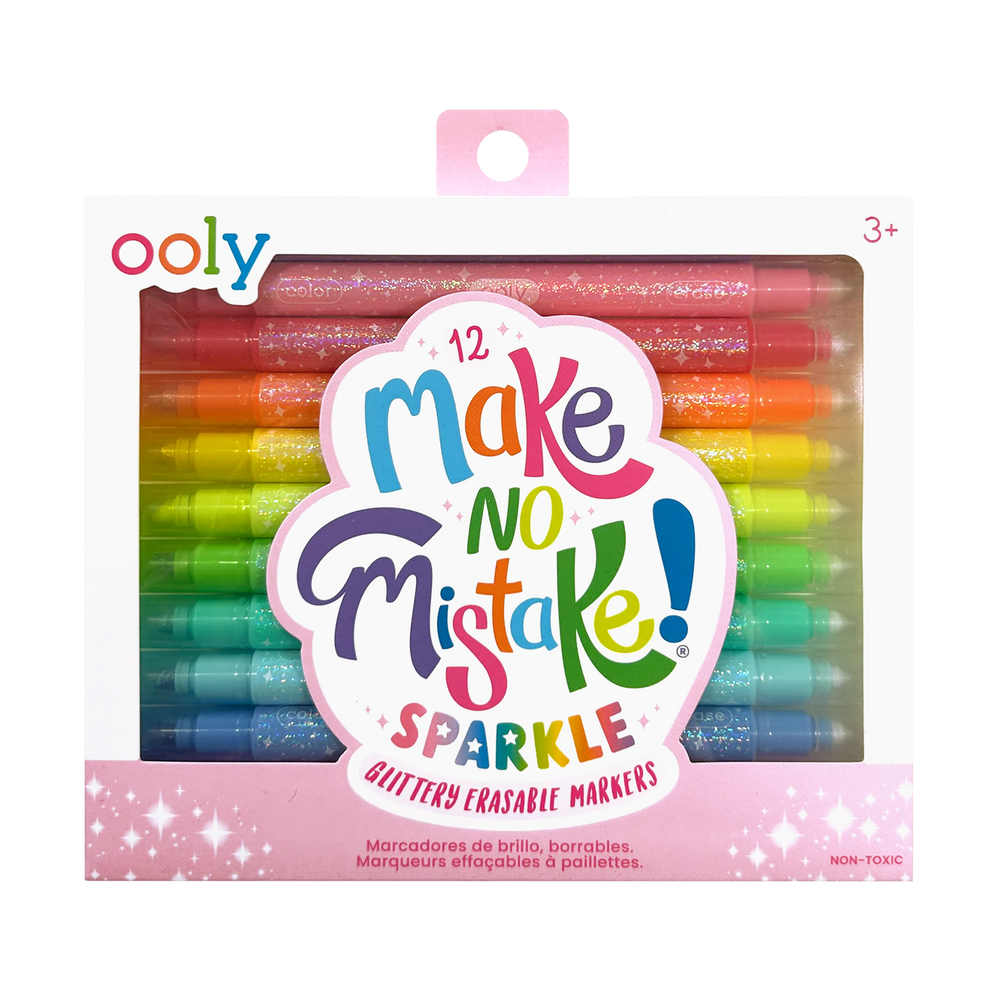 Make no Mistake! Glittery Erasable Markers - Set of 12