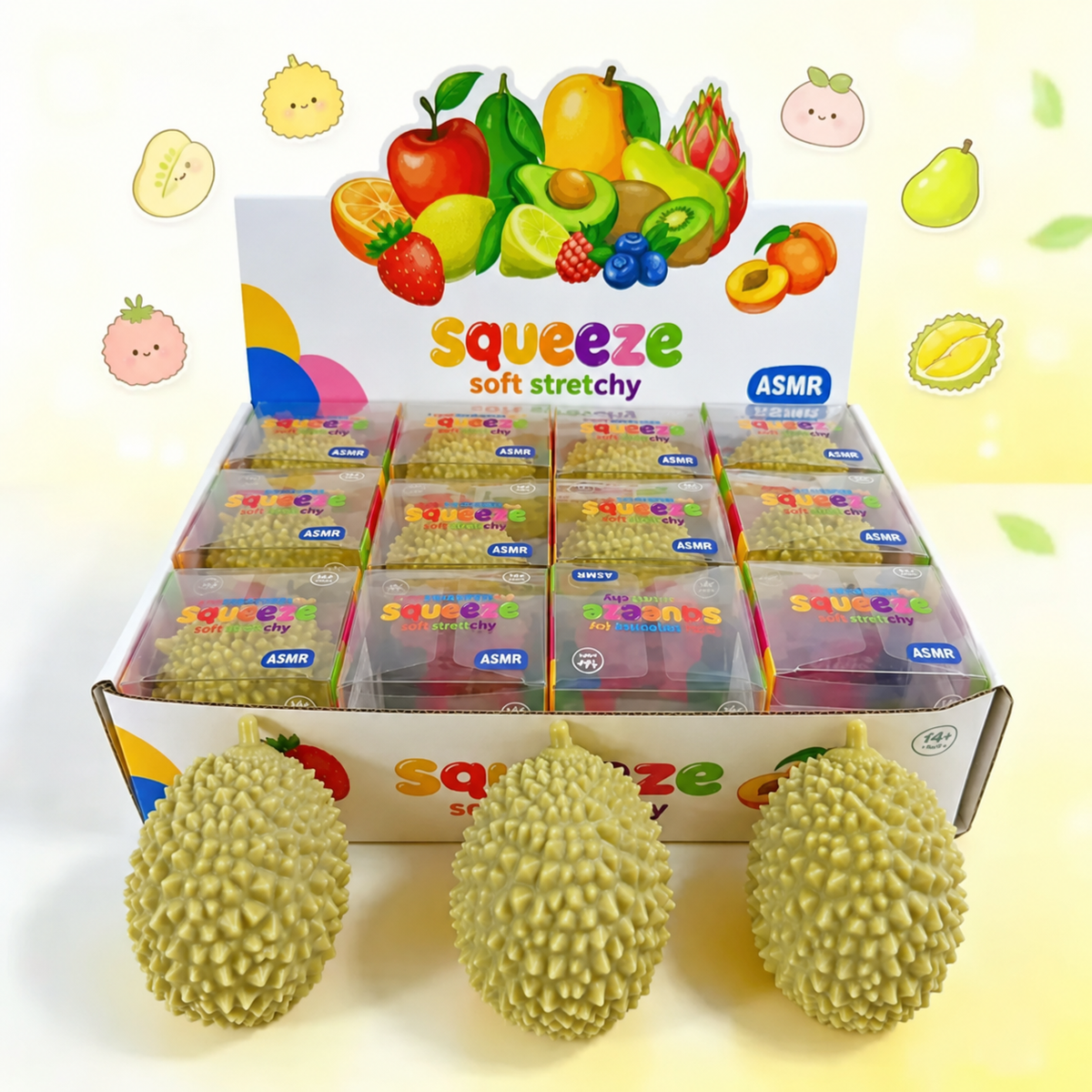 Color-Changing Crunchy Durian Squishy Toy