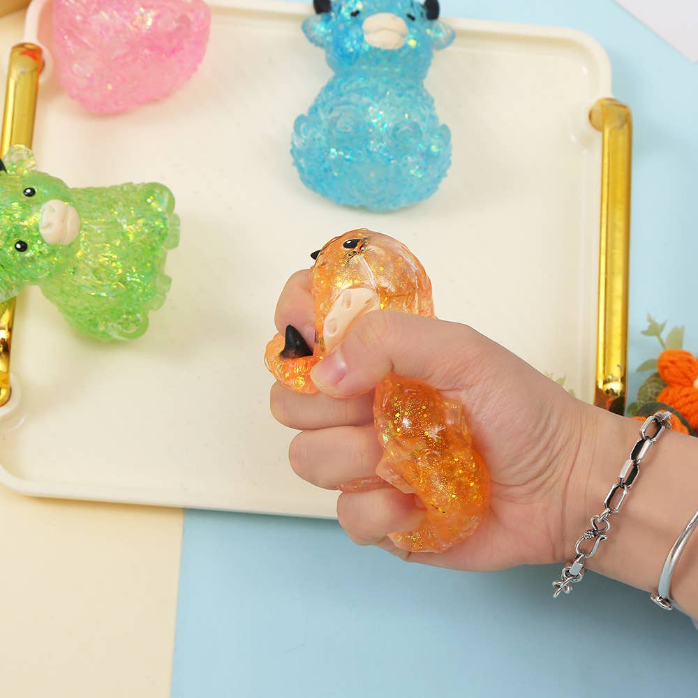 Funny Big Horn Cow Stress Relief Squishy Toy