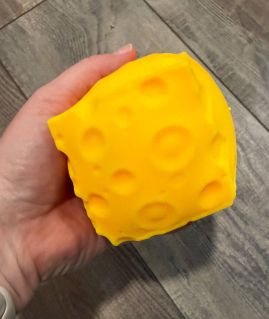 Squishy Squish Cheese Block Cube of Cheddar MEDIUM
