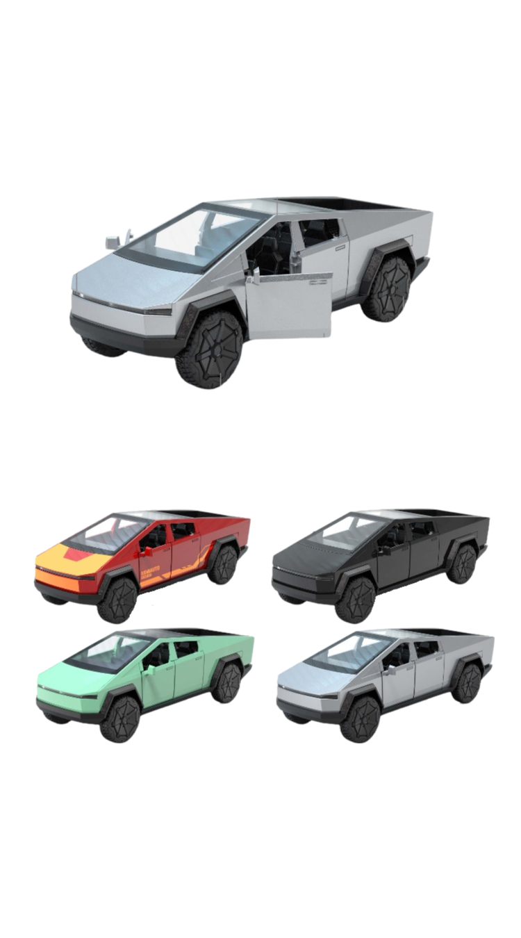 6" Cyber Truck Style Die-Cast Vehicle – Assorted Colors