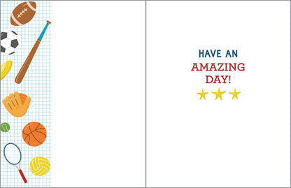All Star Sports Birthday Greeting Card