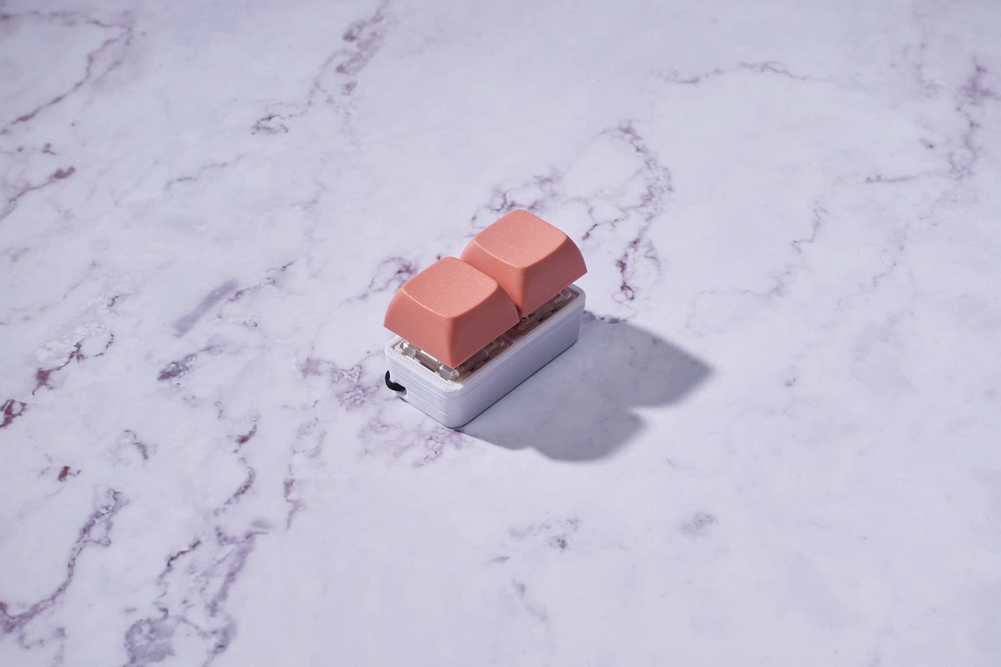 2 Key Mechanical Keyboard Fidget Keychain - Pastel Colors