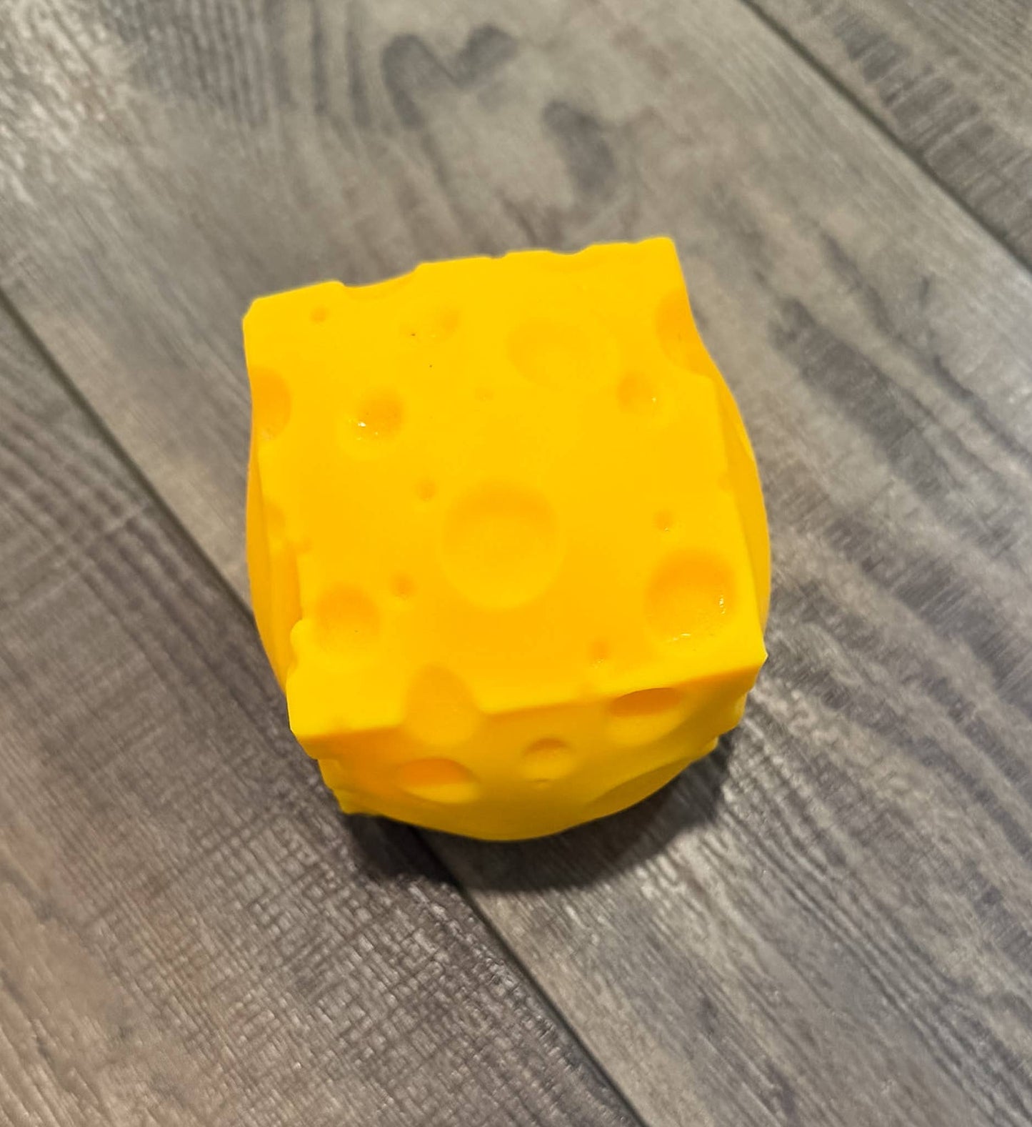 Squishy Squish Cheese Block Cube of Cheddar MEDIUM
