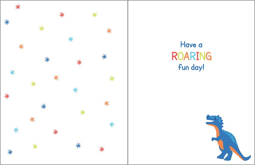 Birthday Dino-Kids Birthday Greeting Card