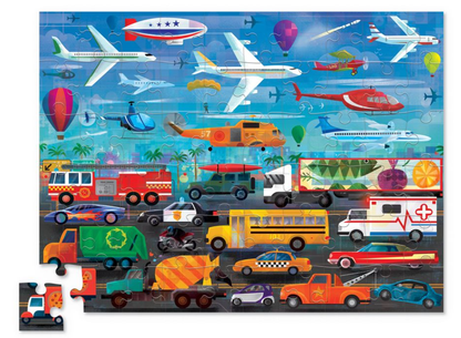 Things That Go 60-Piece Above & Below Puzzle